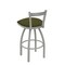 Holland Bar Stool Co 30" Low Back Swivel Bar Stool, Nickel Finish, Graph Parrot Seat 82130AN015 - alternate 2